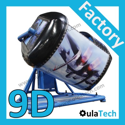 Best Interactive 360 Degree Flight Simulator Capsule for Driving & Flying Oulatech 9DVR VR